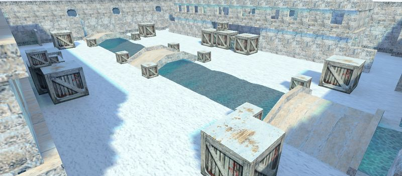aim_snow_tundrav2 - Counter-Strike 1.6 Aim Map